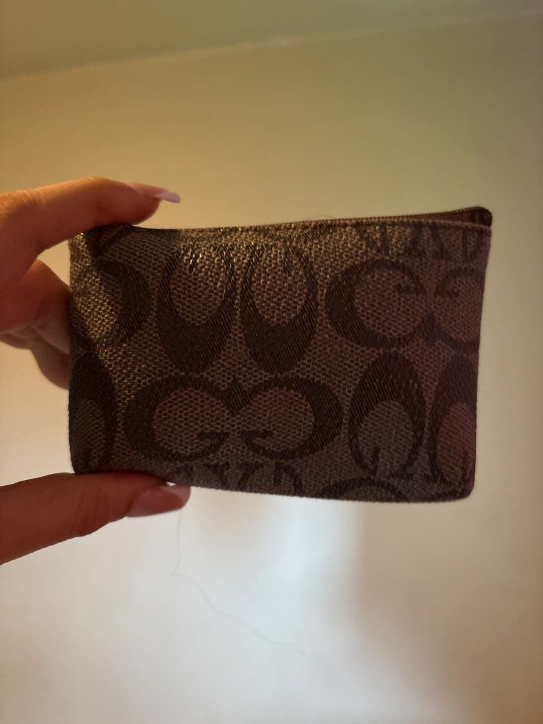 Coach C Monogram Coin Pouch