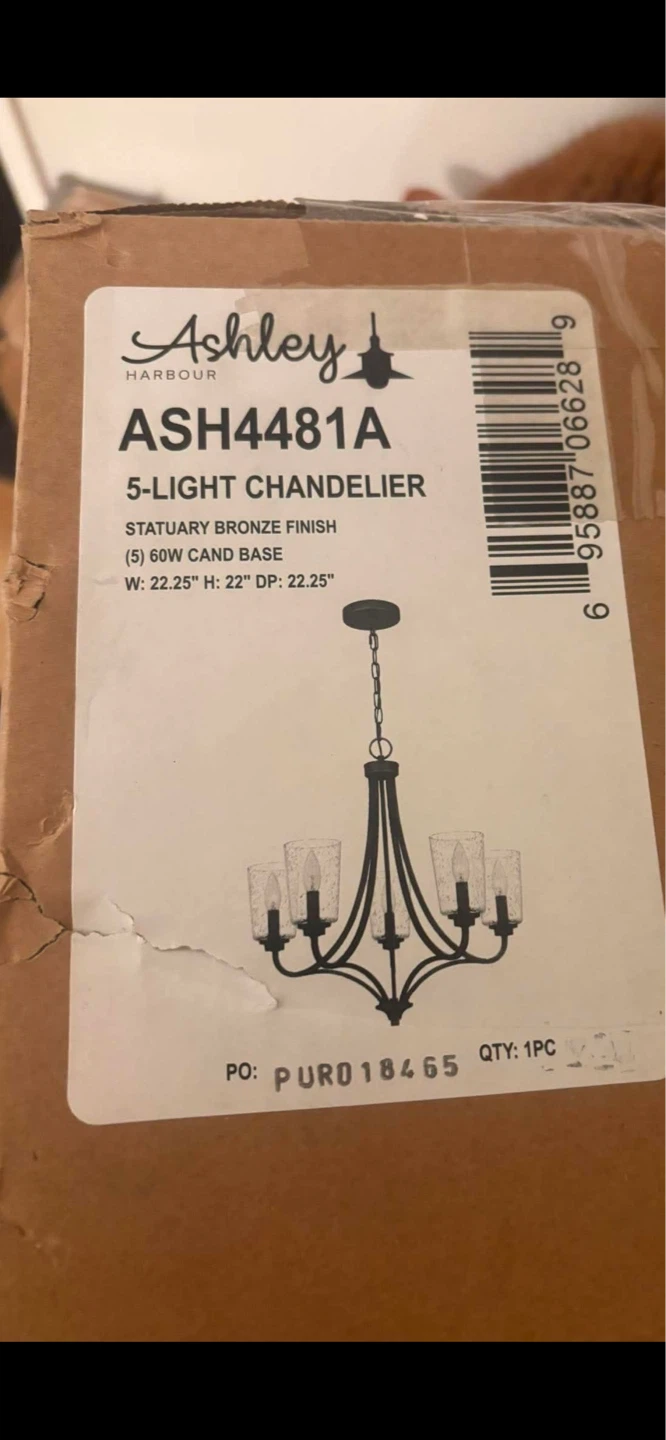 Ashley Harbour ASH4481A 5-Light Chandelier