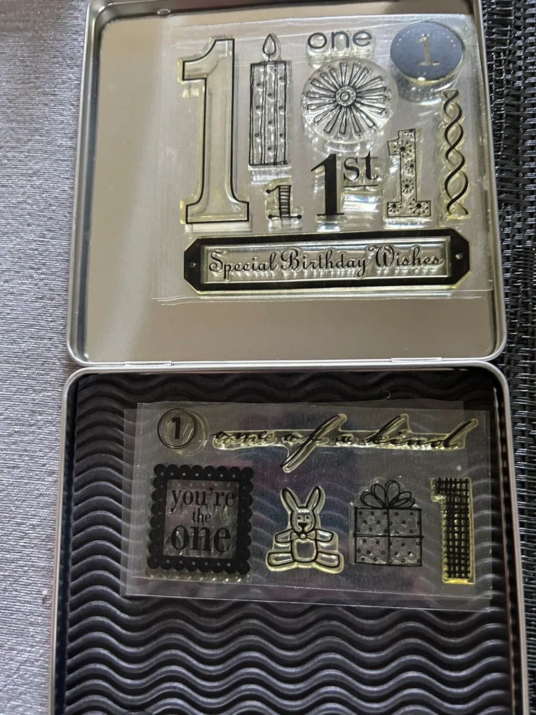 Clear Birthday & Number Stamp Set - photo 2