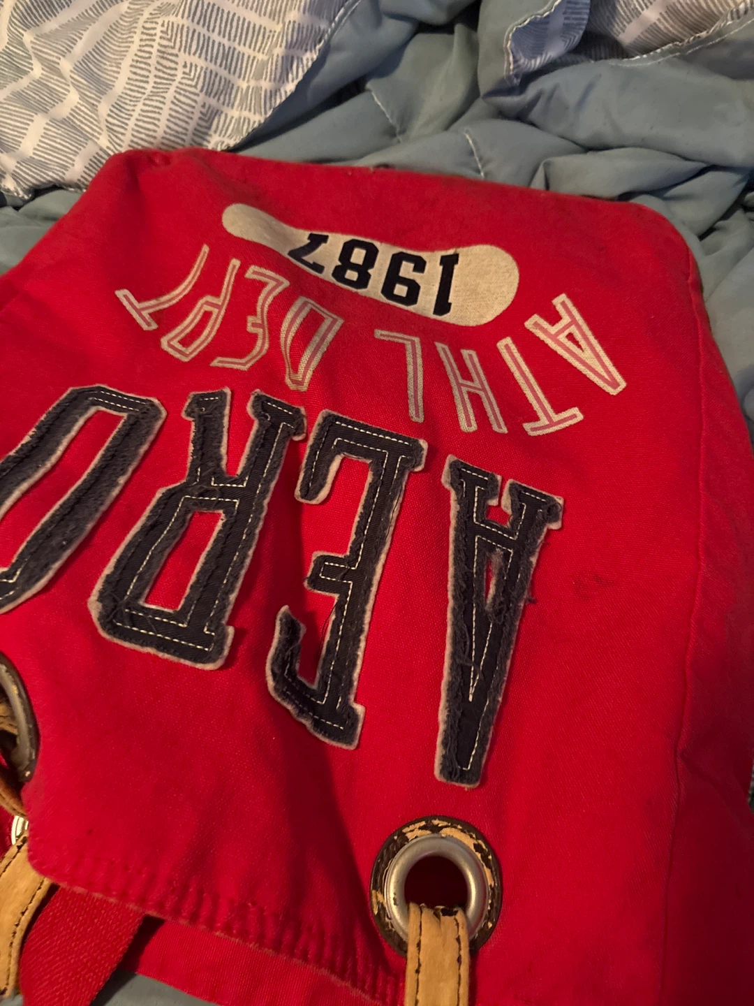 Aeropostale Red Athletic Dept 1961 Backpack