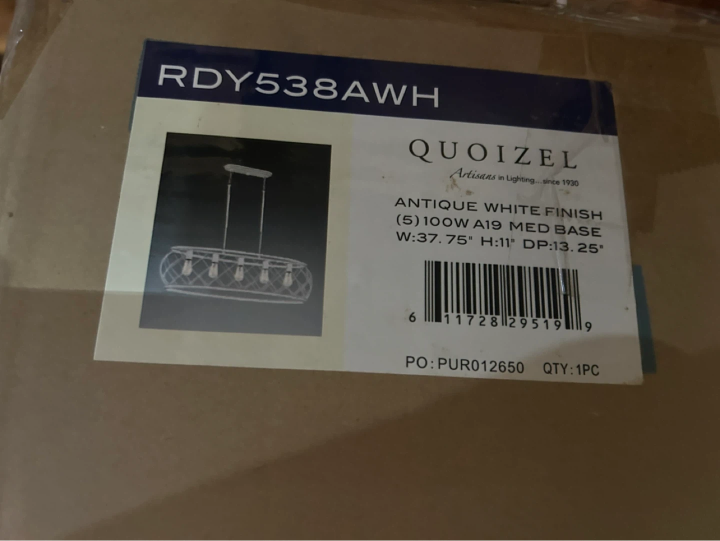 Quoizel RDY538AWH Chandelier