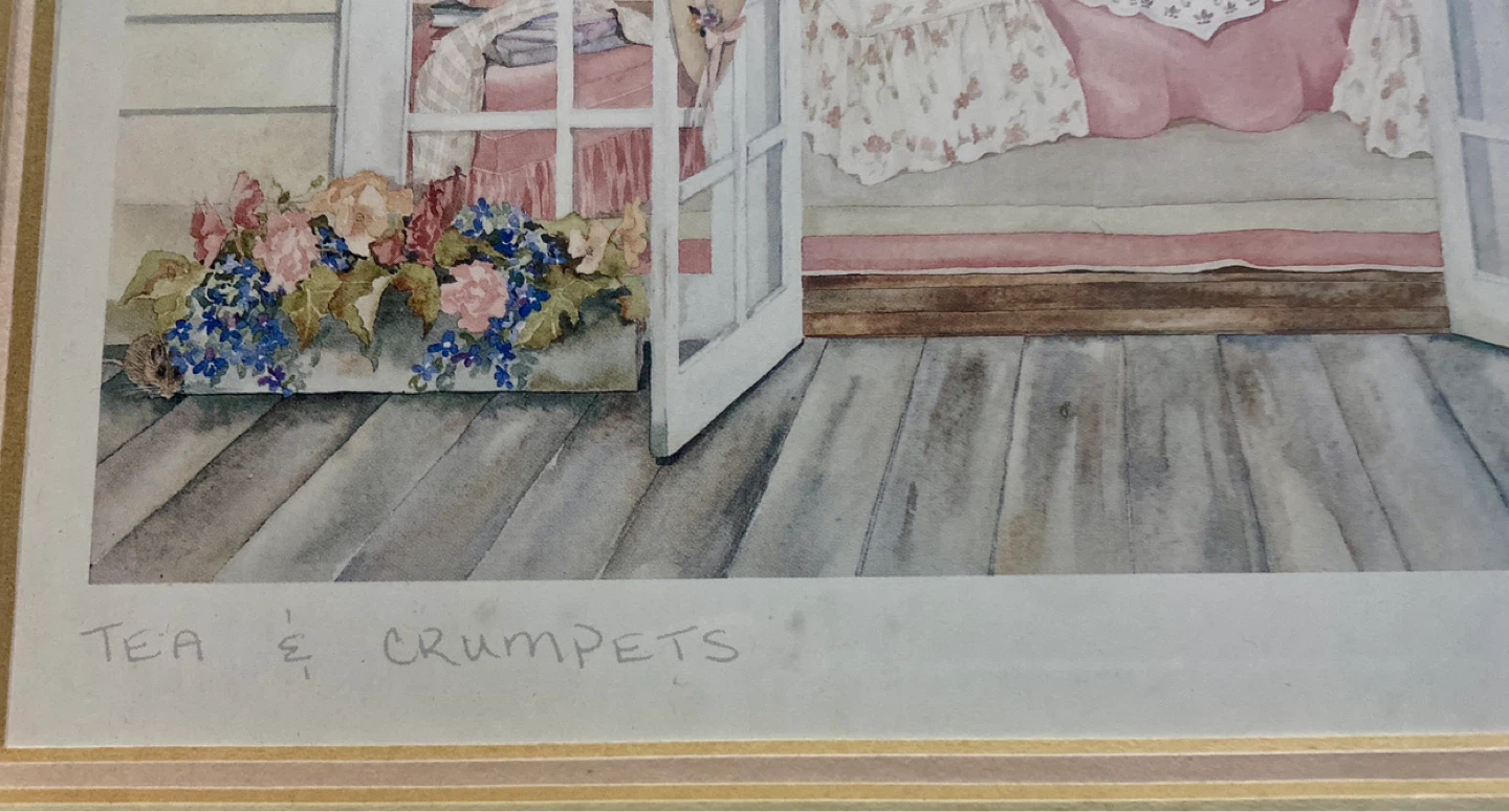 Tea & Crumpets Framed Art Print by H. Downing Hunter - photo 3