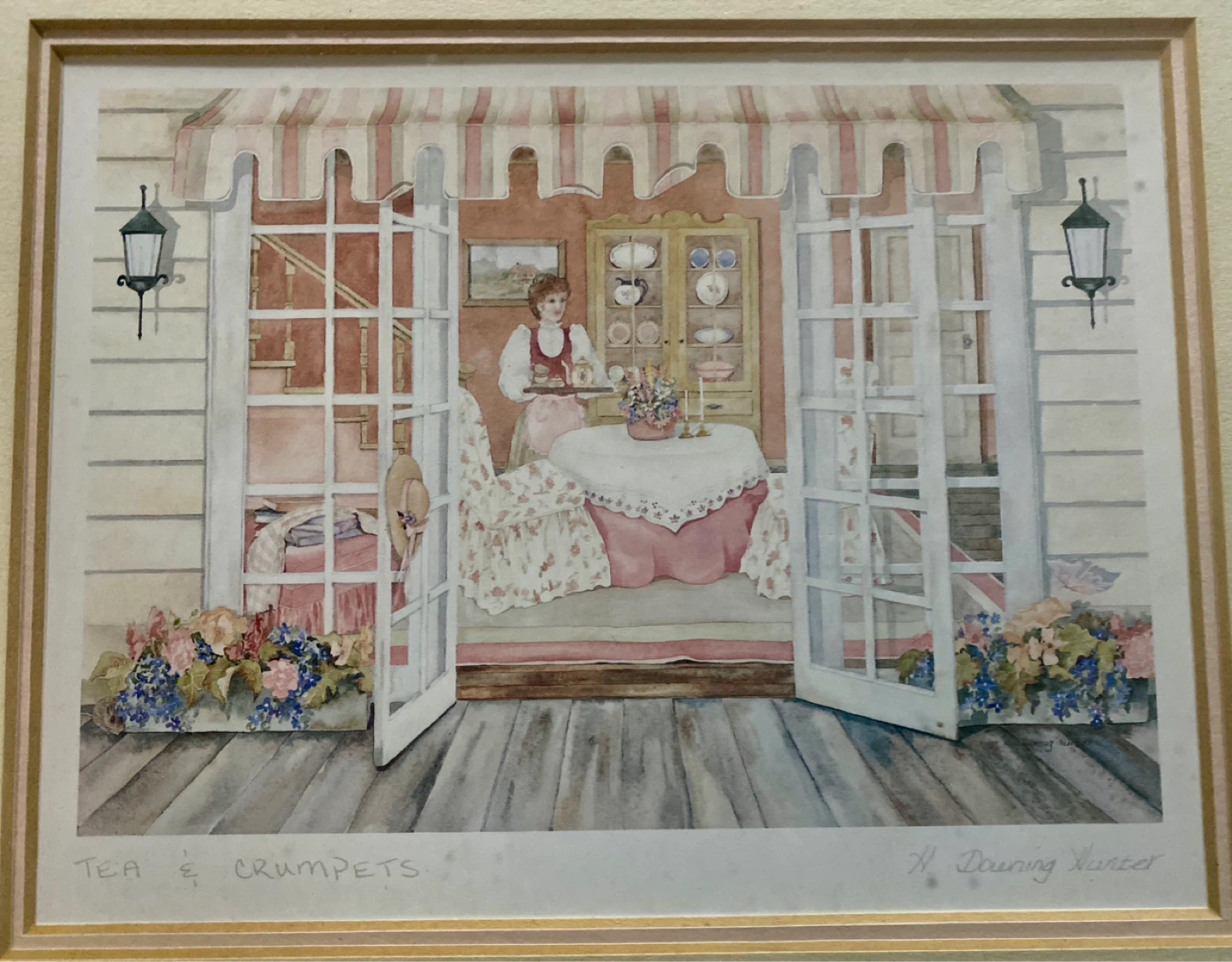 Tea & Crumpets Framed Art Print by H. Downing Hunter - photo 2