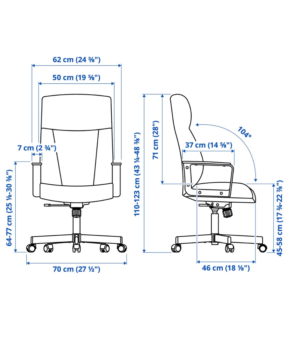 IKEA - Millberget Black Office Chair with a free floor protector - photo 4