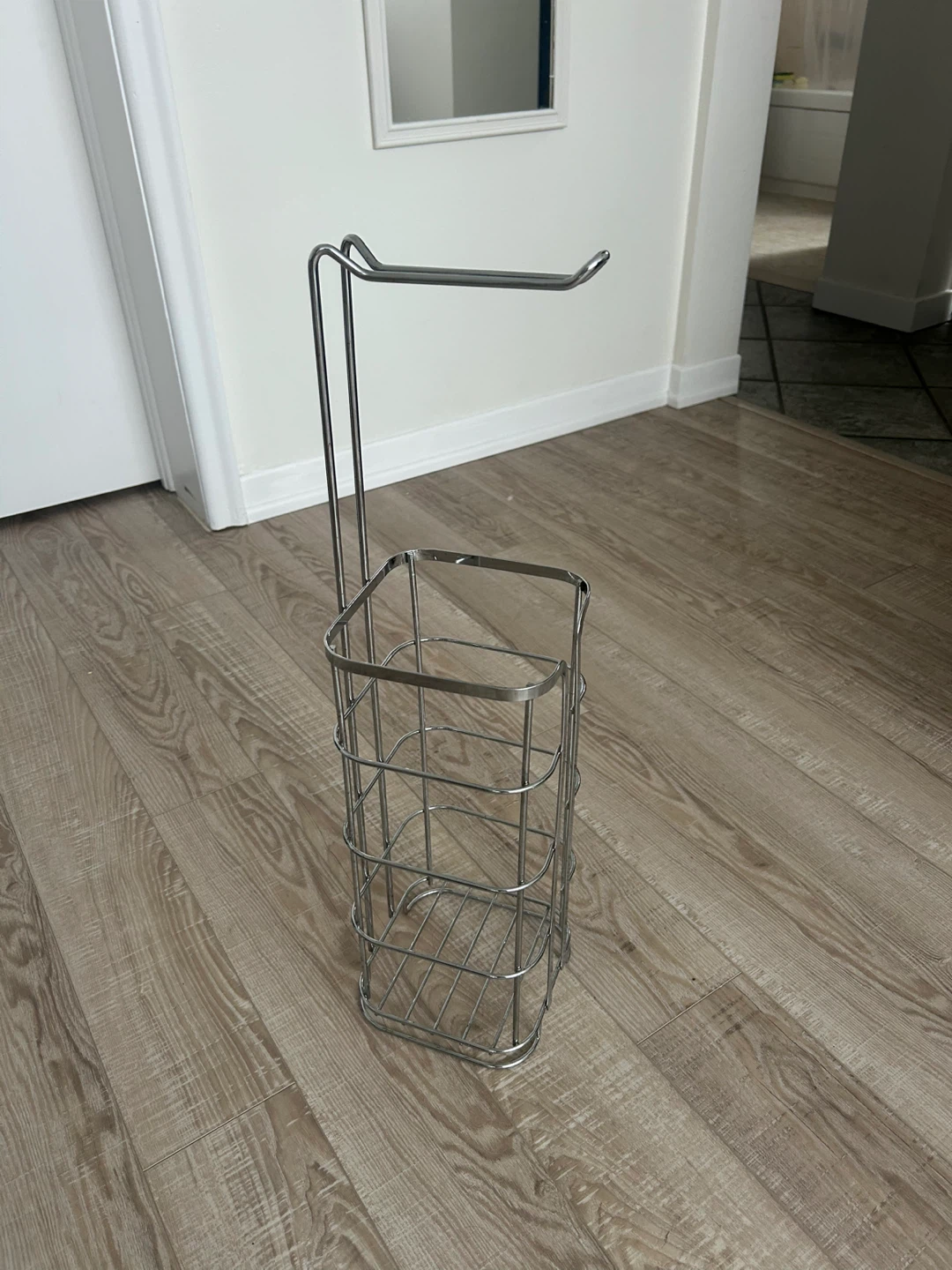 Toilet Paper Holder Stand with Storage - photo 3