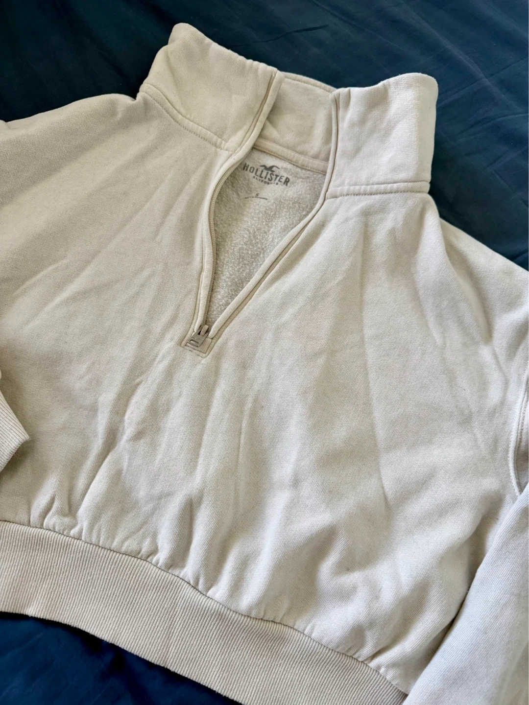 Hollister Cropped Quarter Zip Sweatshirt - photo 2