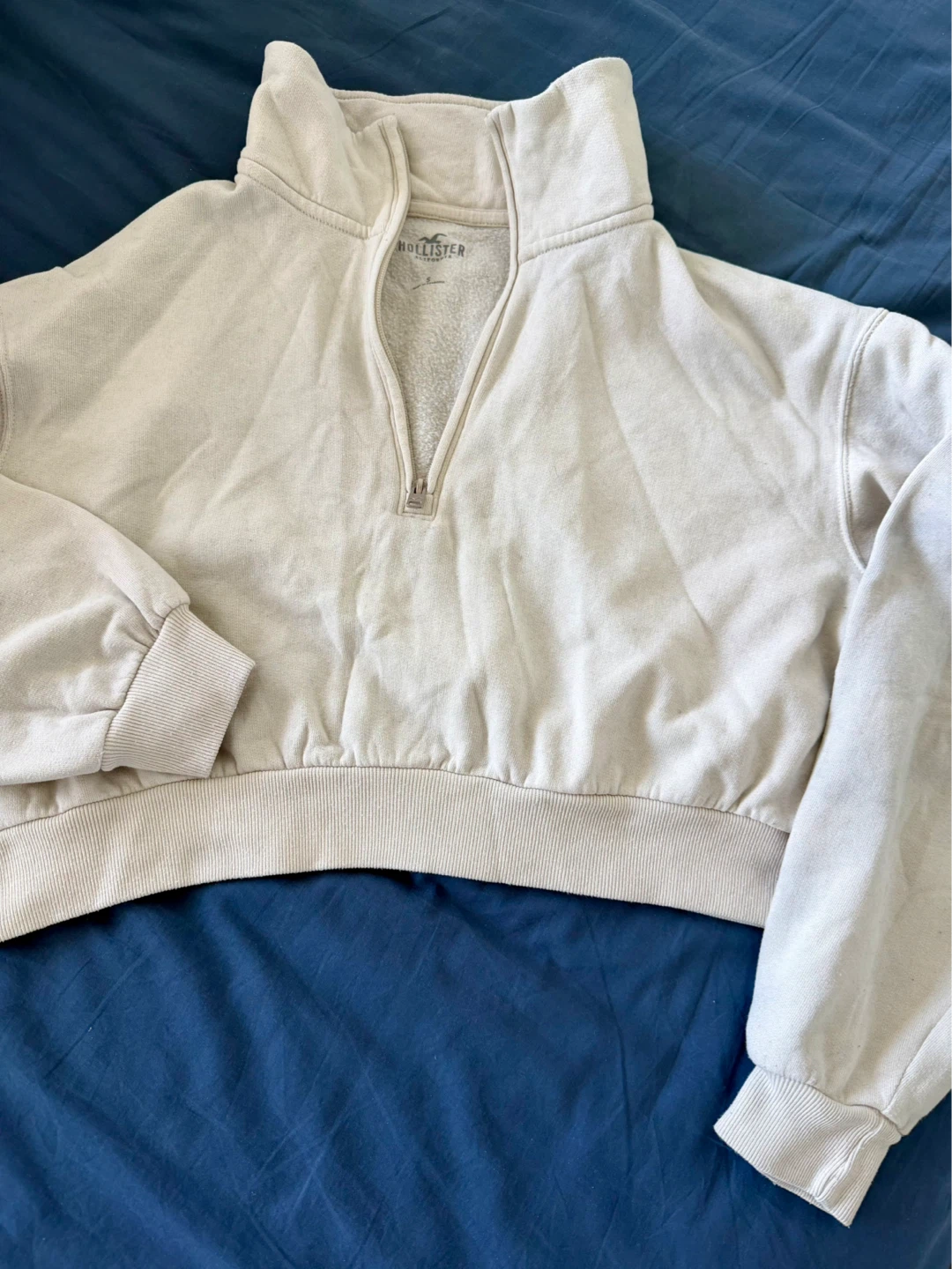 Hollister Cropped Quarter Zip Sweatshirt - photo 3