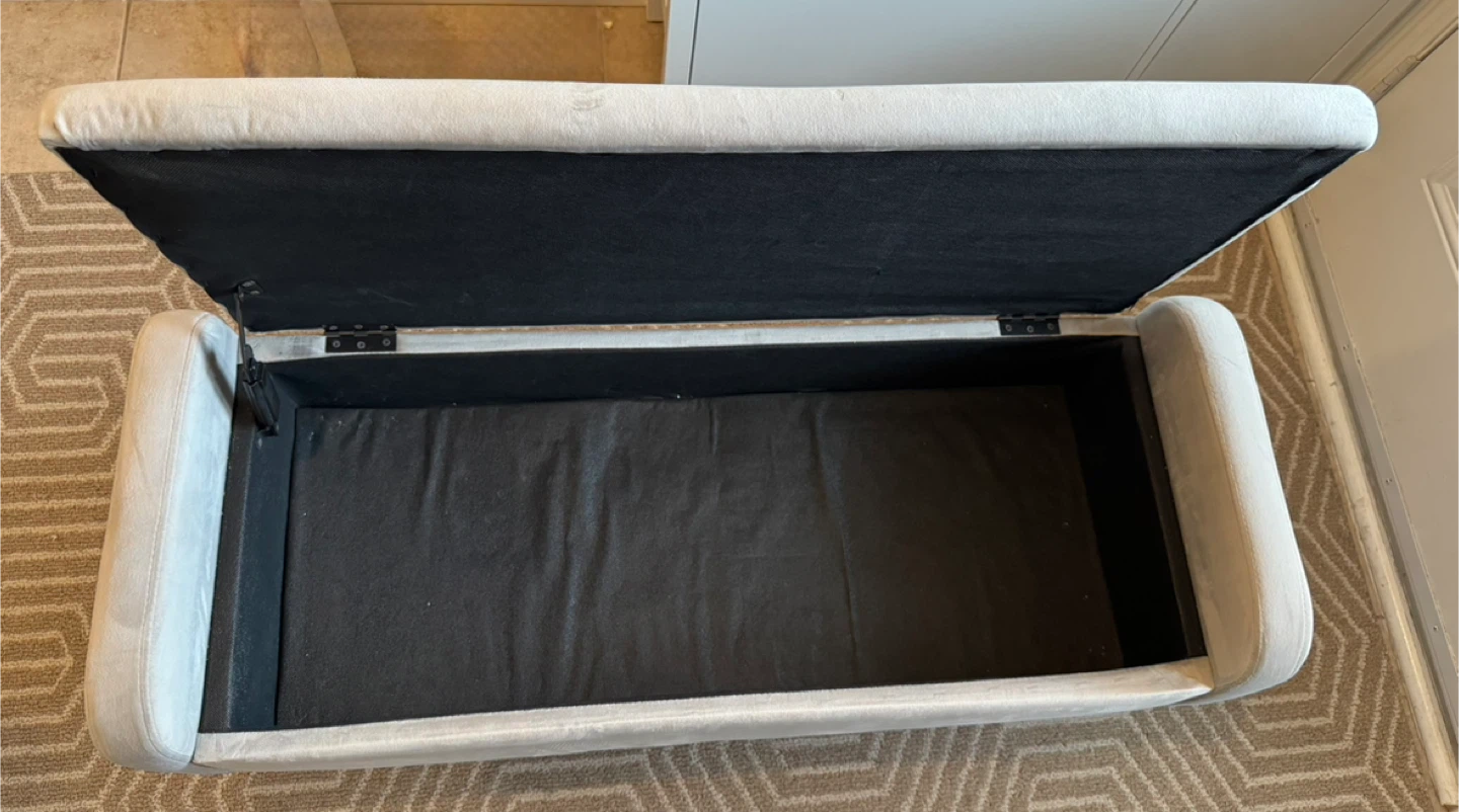 Storage Bench with Metal Legs - photo 4