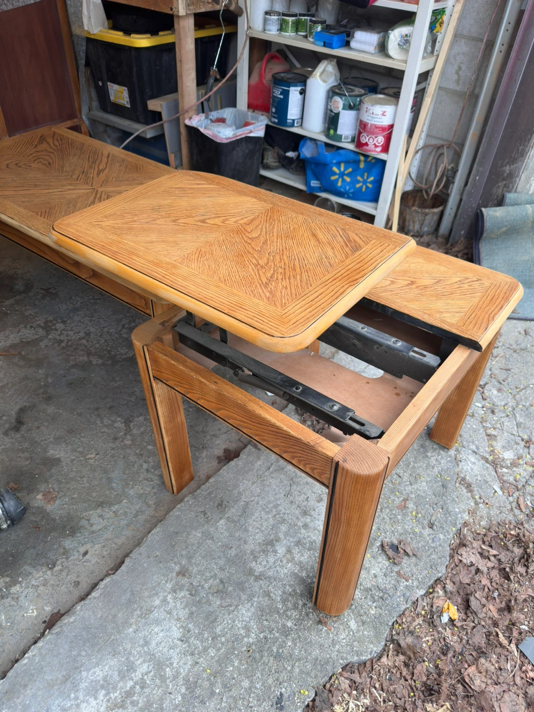Wooden Lift-Top Coffee Table set - photo 5