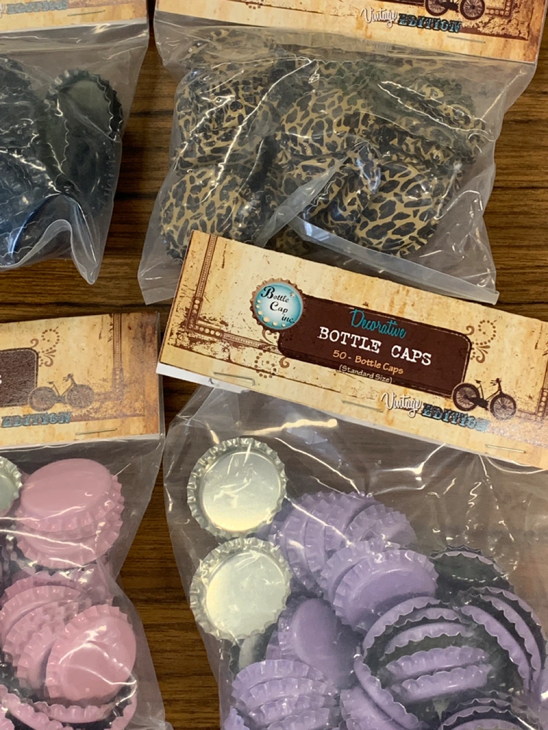 16 packs of BCI Crafts Vintage Collection Standard Bottle Caps . - photo 4