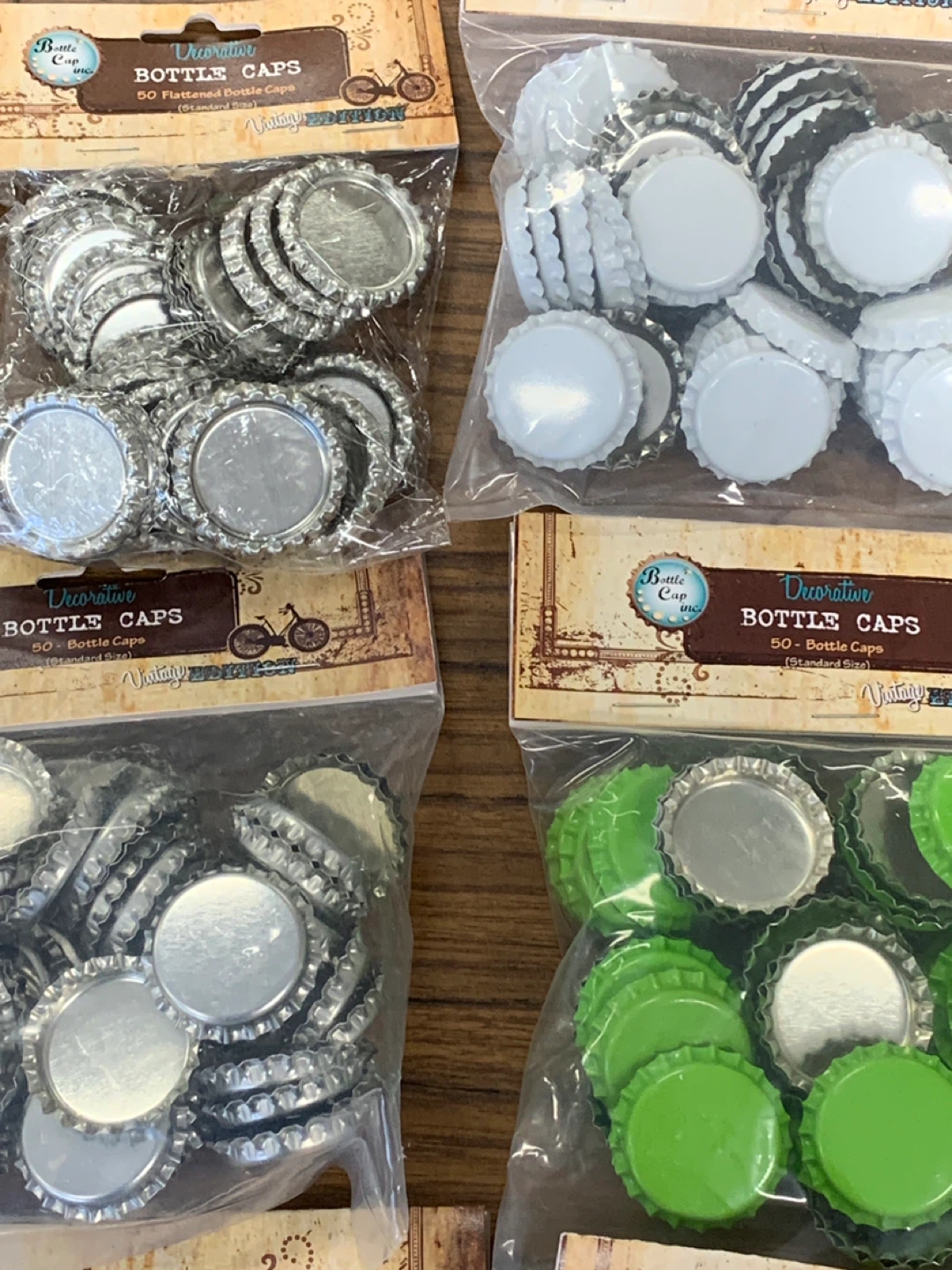 16 packs of BCI Crafts Vintage Collection Standard Bottle Caps . - photo 3