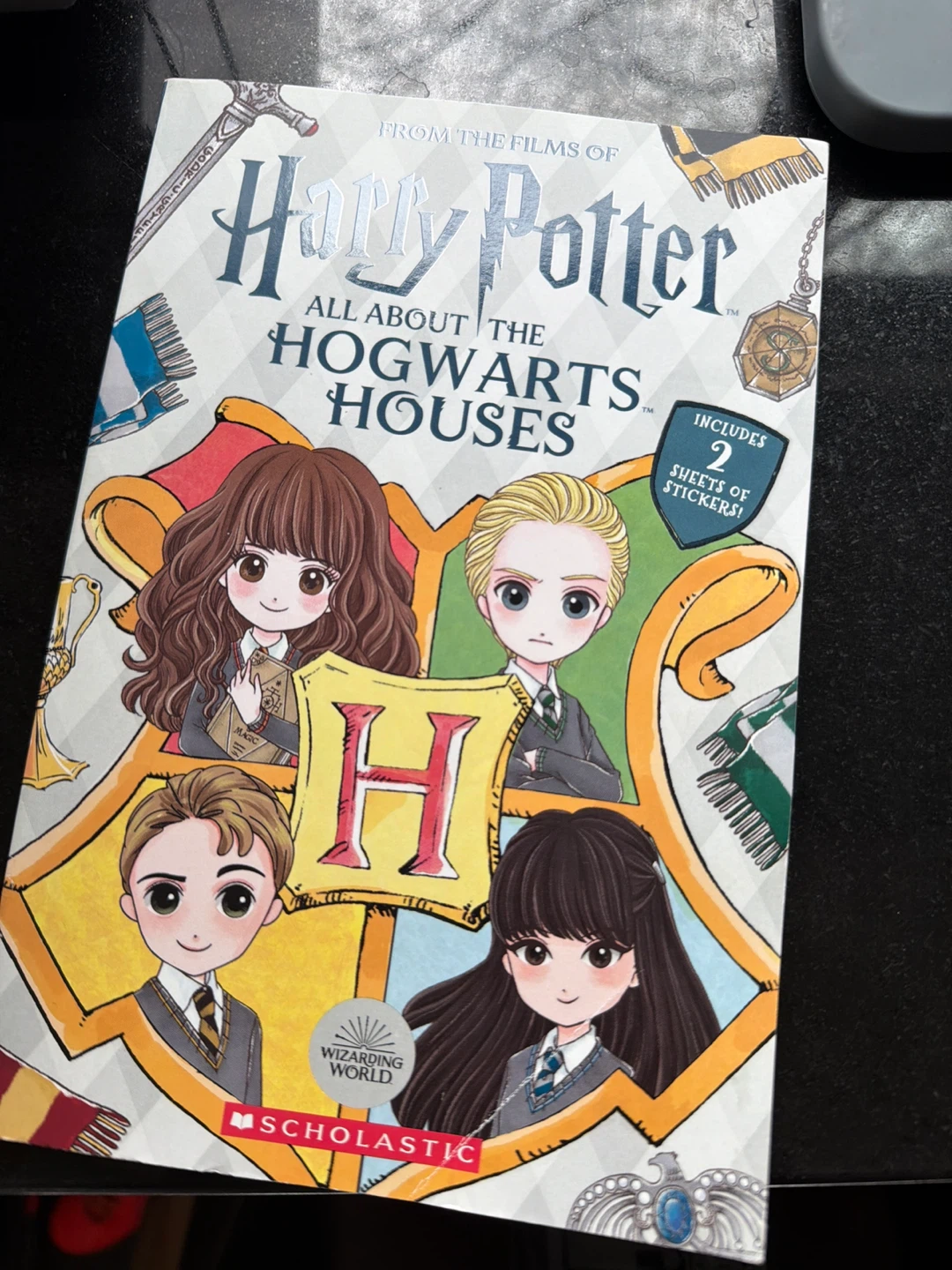 Harry Potter All About the Hogwarts Houses Book with Stickers
