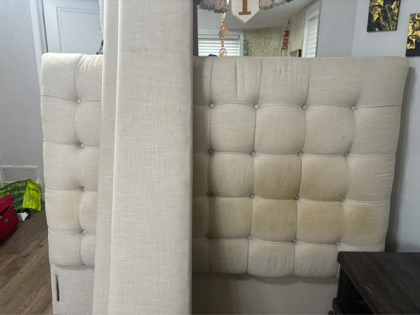 Tufted Upholstered Headboard - photo 2