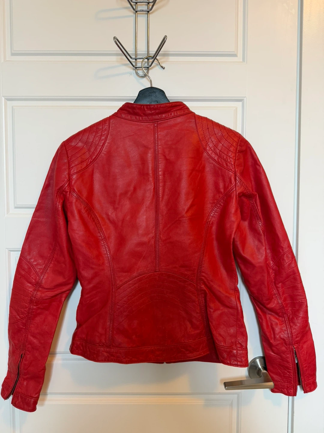 Danier Red Leather Jacket - XS/TP - photo 2