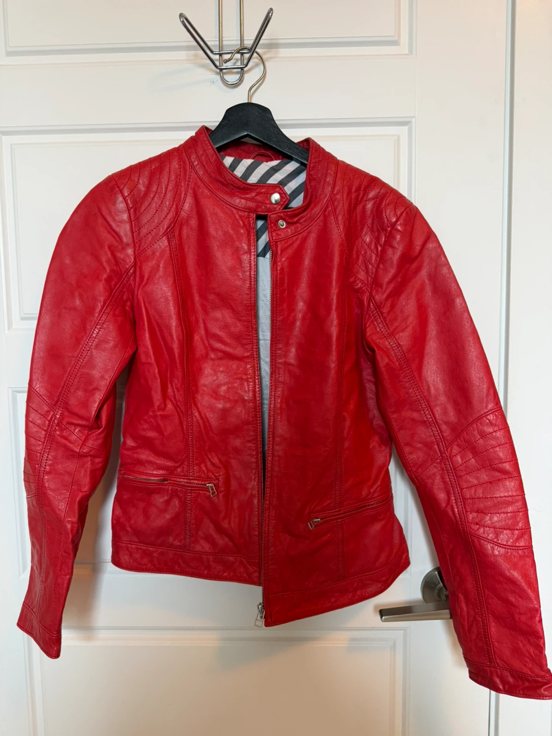 Danier Red Leather Jacket - XS/TP - photo 4