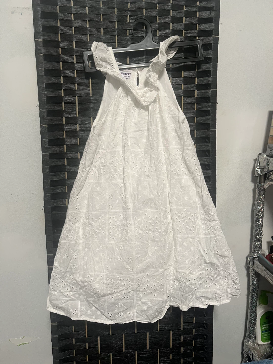 White Eyelet Dress size 7 kids