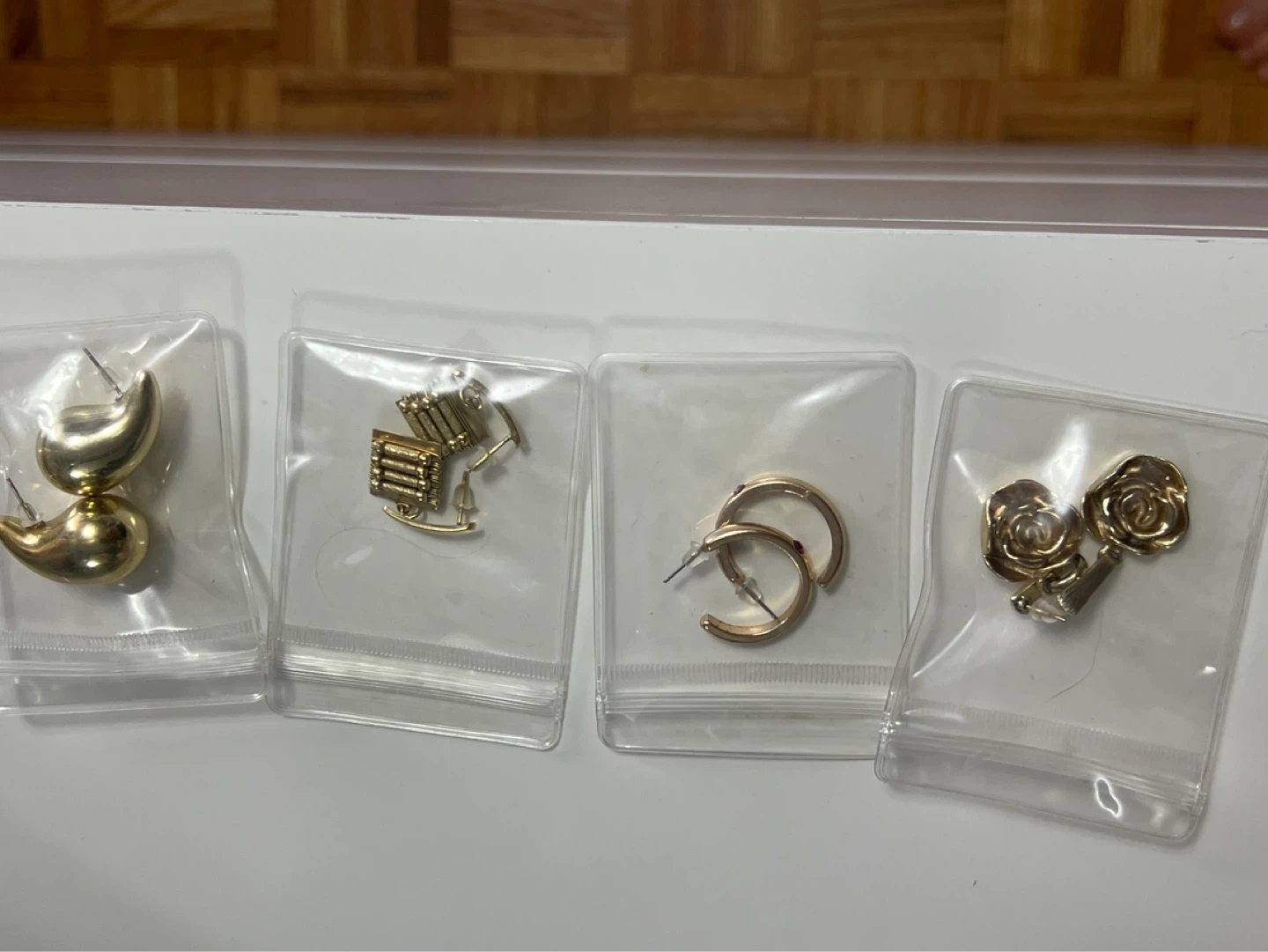 Assorted Gold Tone Earrings