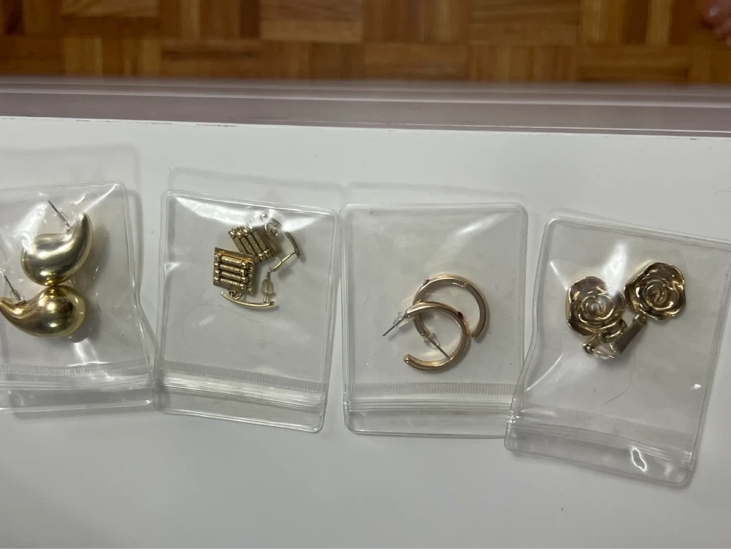 Assorted Gold Tone Earrings