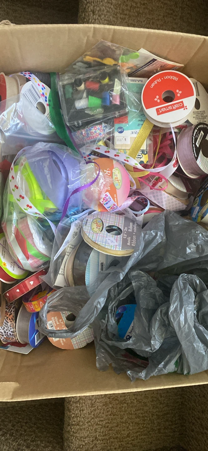 Assorted Ribbons and Craft Supplies Bundle