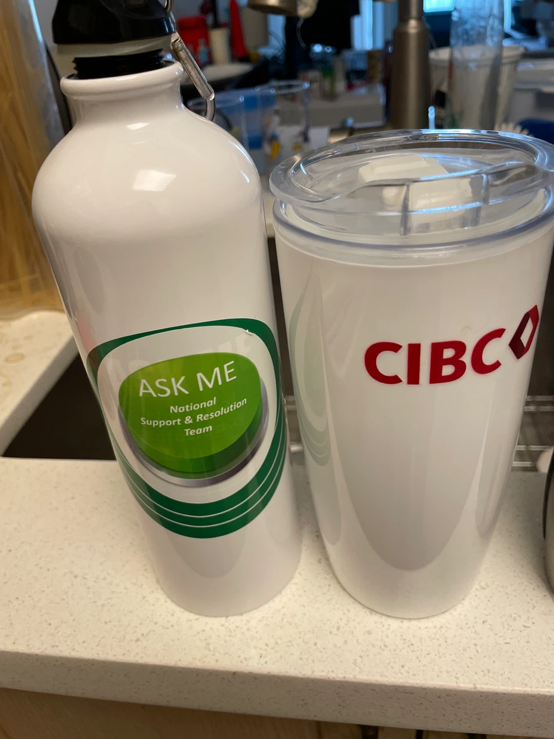 Tim Hortons Double Double Travel Mugs and CIBC Tumbler Set - photo 2