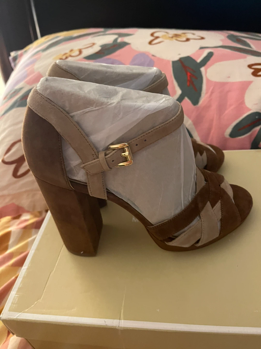 Michael Kors Women's Suede Block Heel Sandals - photo 3