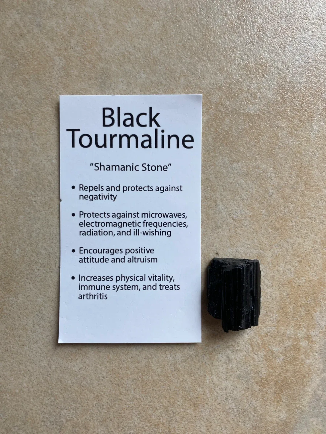 Black Tourmaline "Shamanic Stone"