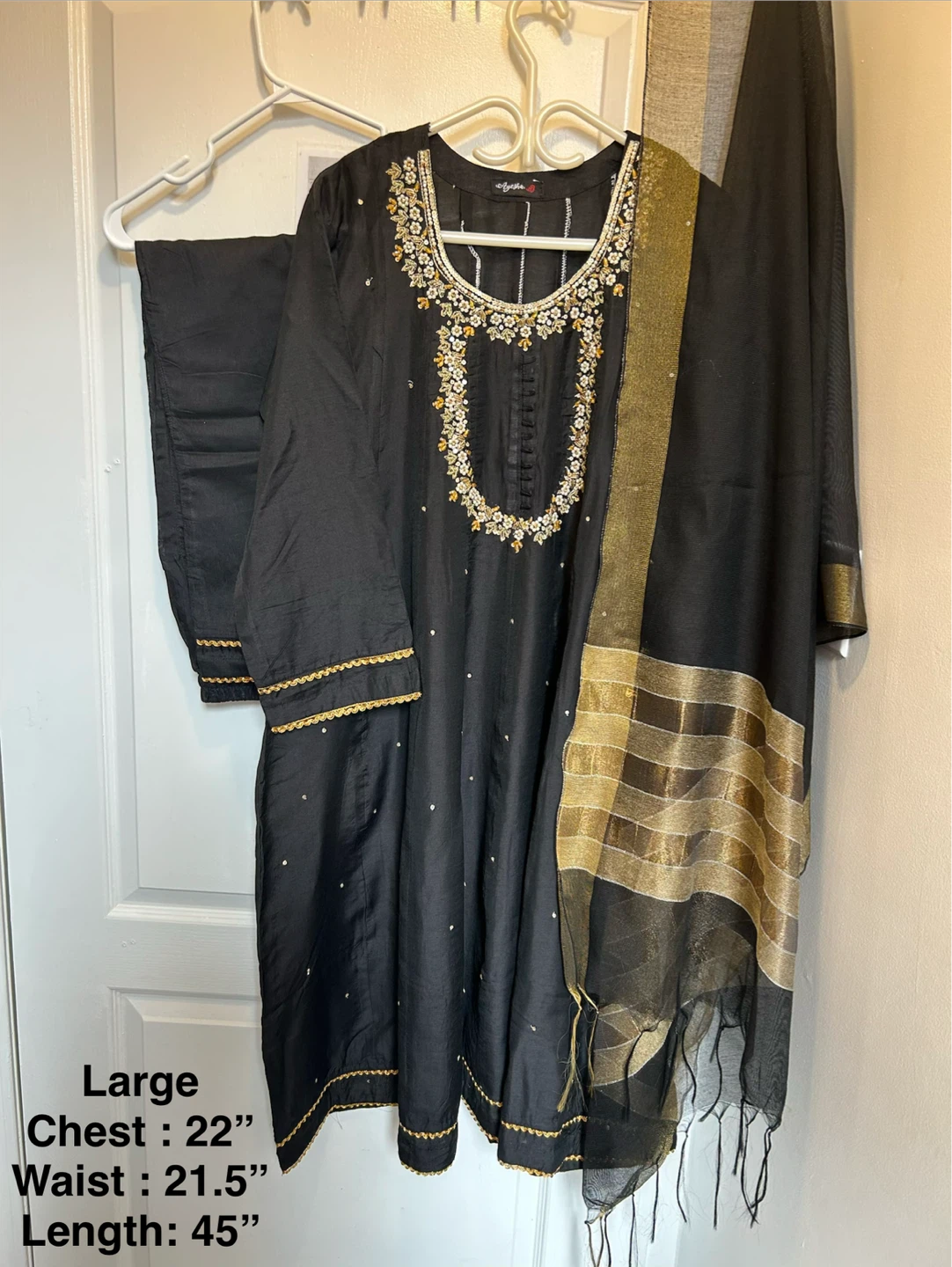 New Raw Silk formal 3 pcs dress - photo 2