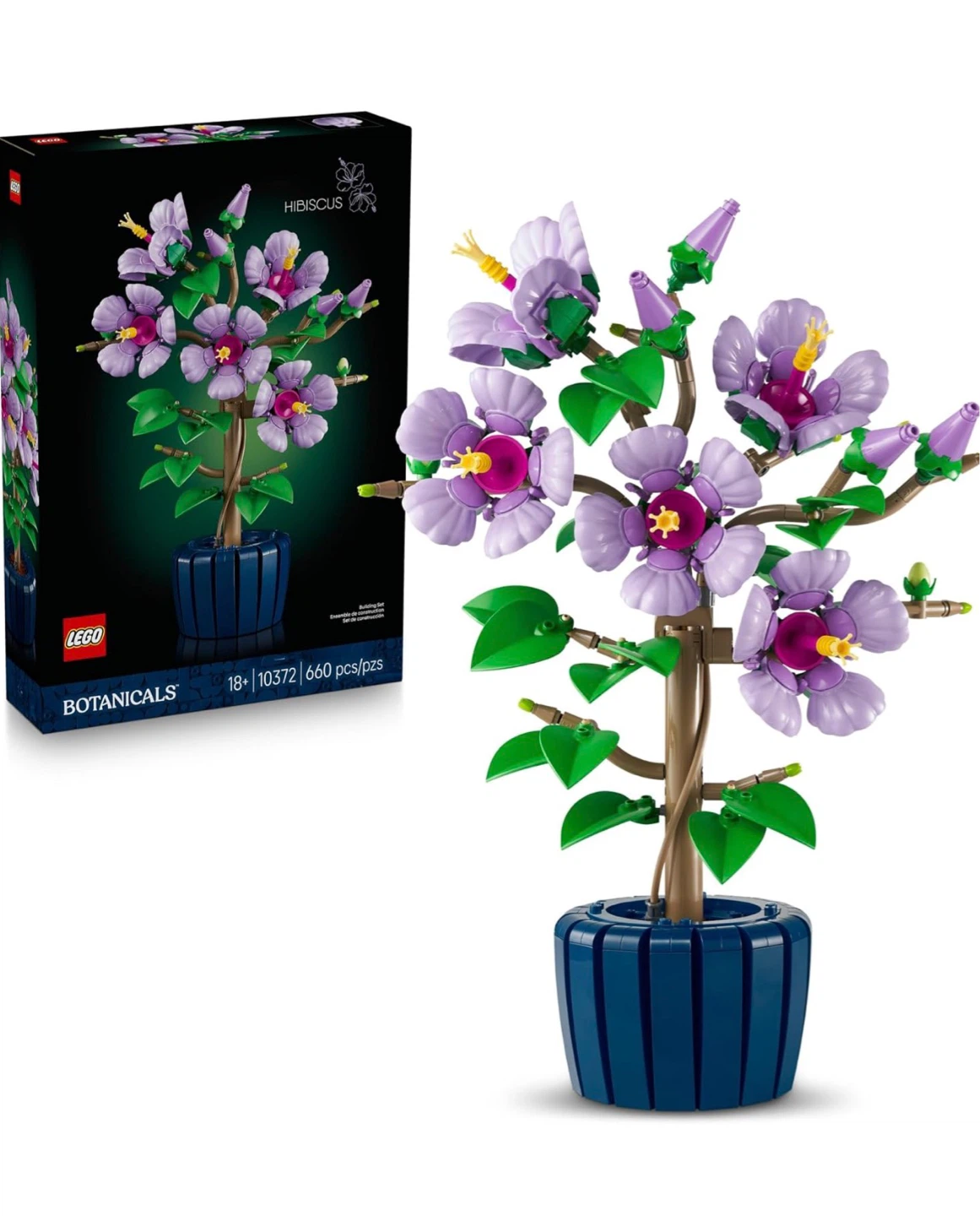 LEGO Botanicals Hibiscus Flower Building Set 10372