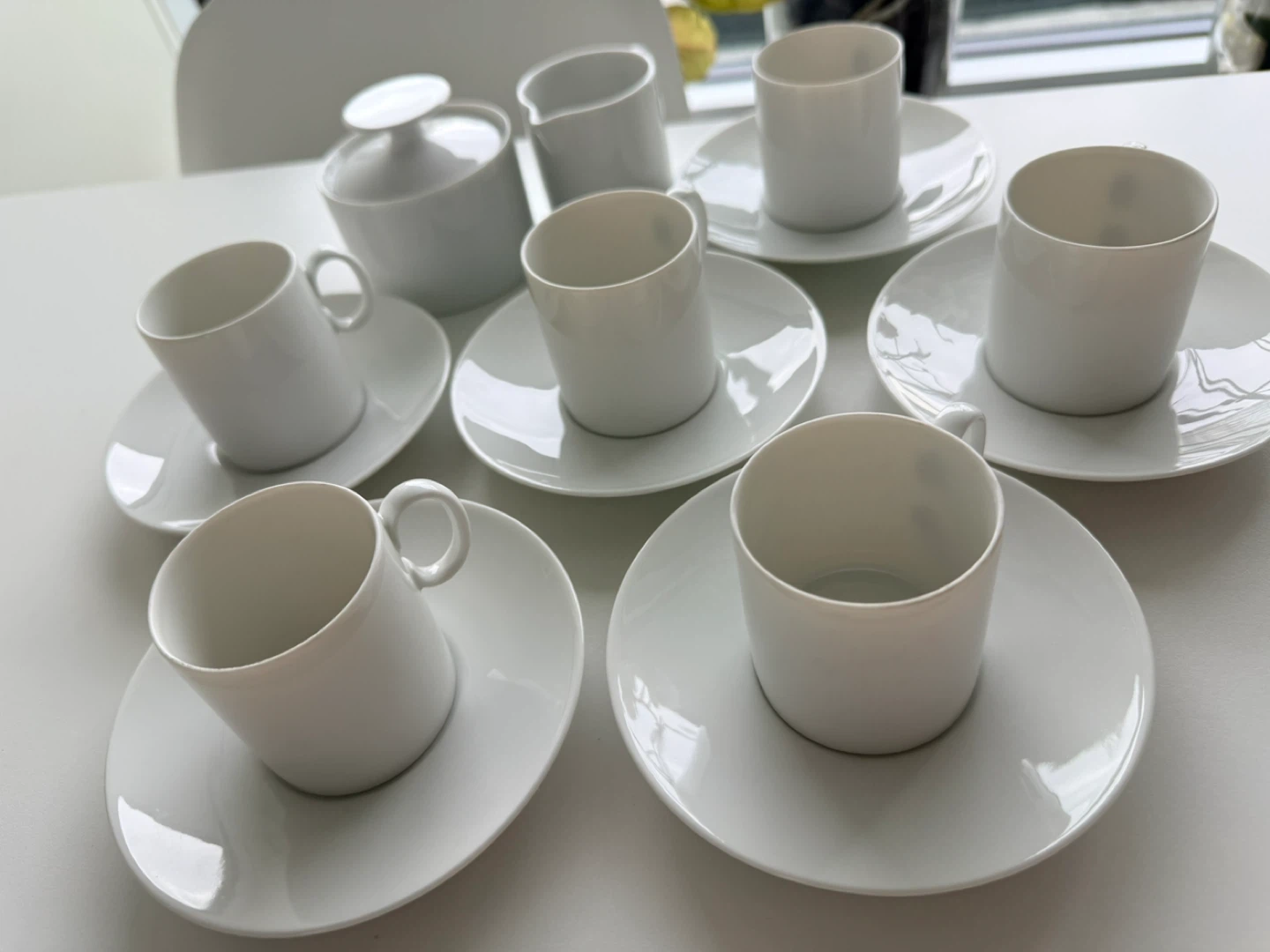 Espresso Set 6 cups + saucers + sugar bowl & creamer - photo 2