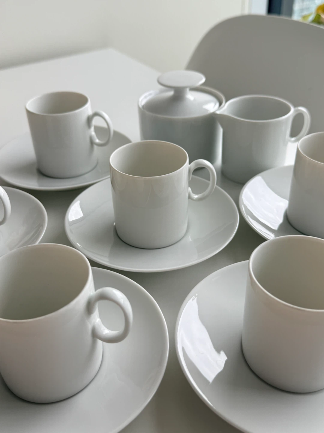 Espresso Set 6 cups + saucers + sugar bowl & creamer - photo 3