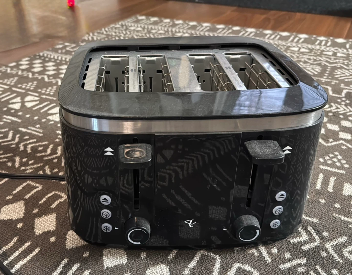 PC Black 4-Slice Toaster