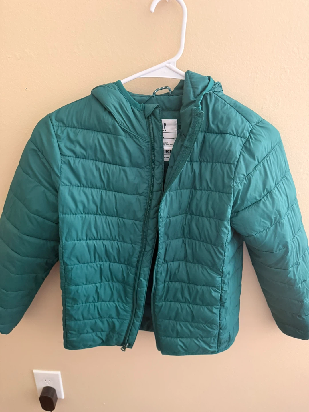 GAP Kids Puffer Jacket - Size L - Teal - photo 2