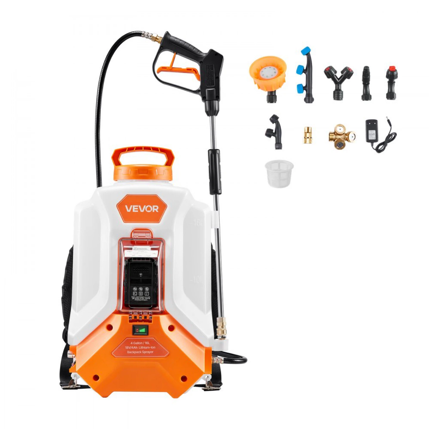 VEVOR 4 Gallon 16L Electric Backpack Sprayer - photo 3