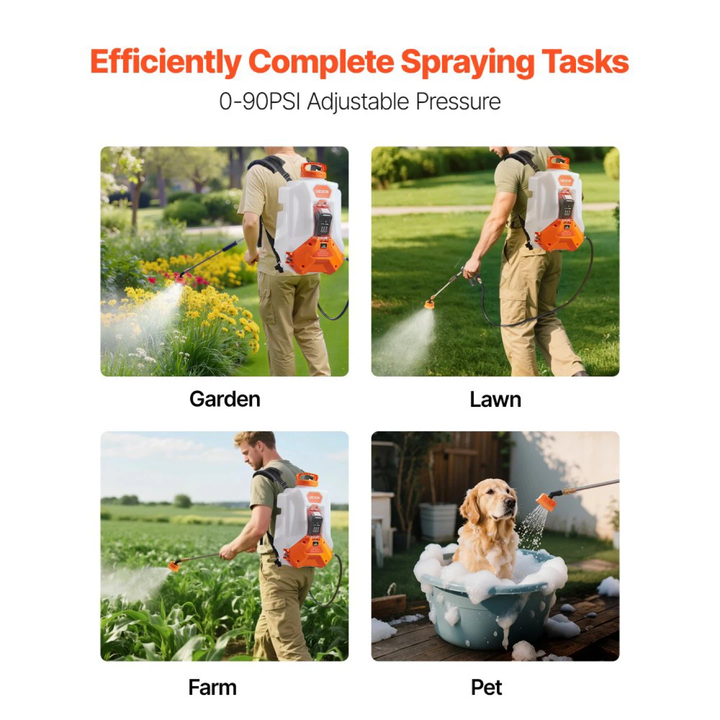 VEVOR 4 Gallon 16L Electric Backpack Sprayer - photo 5