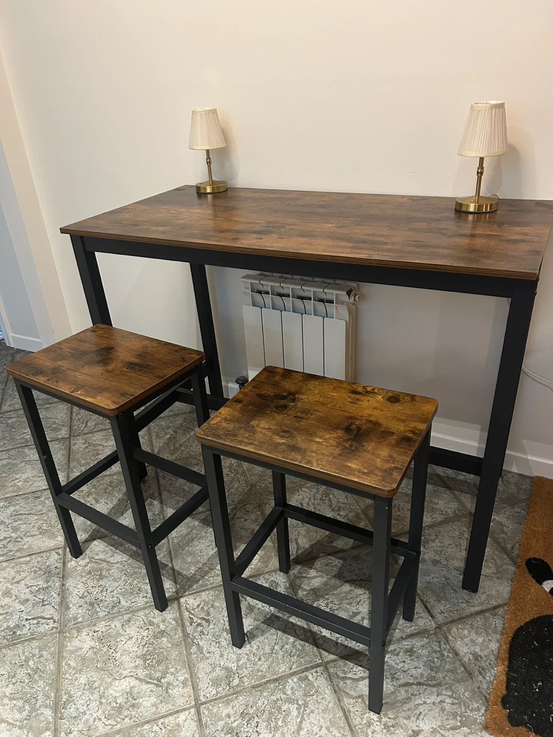 3-Piece Bar Table and Stools Set