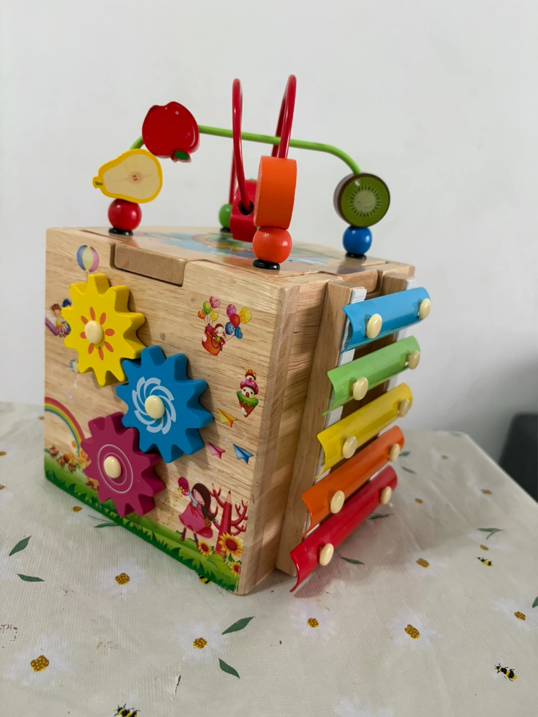 Wooden Activity Cube