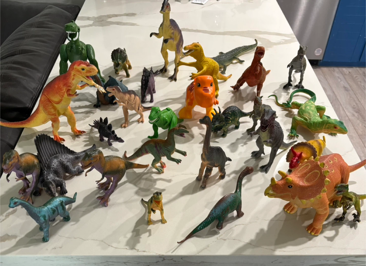 Assorted Dinosaur Toy Figures- Lot of 29. Good Condition