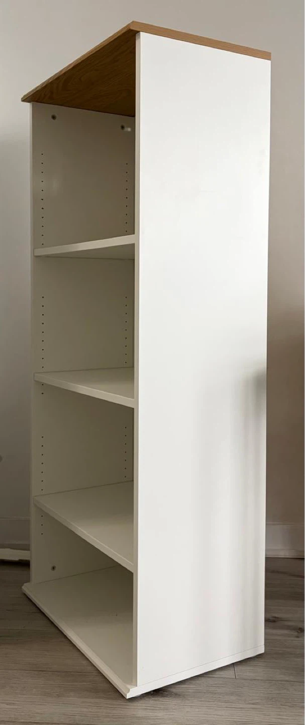 IKEA SKRUVBY Bookcase (White, 60 × 140 cm)
