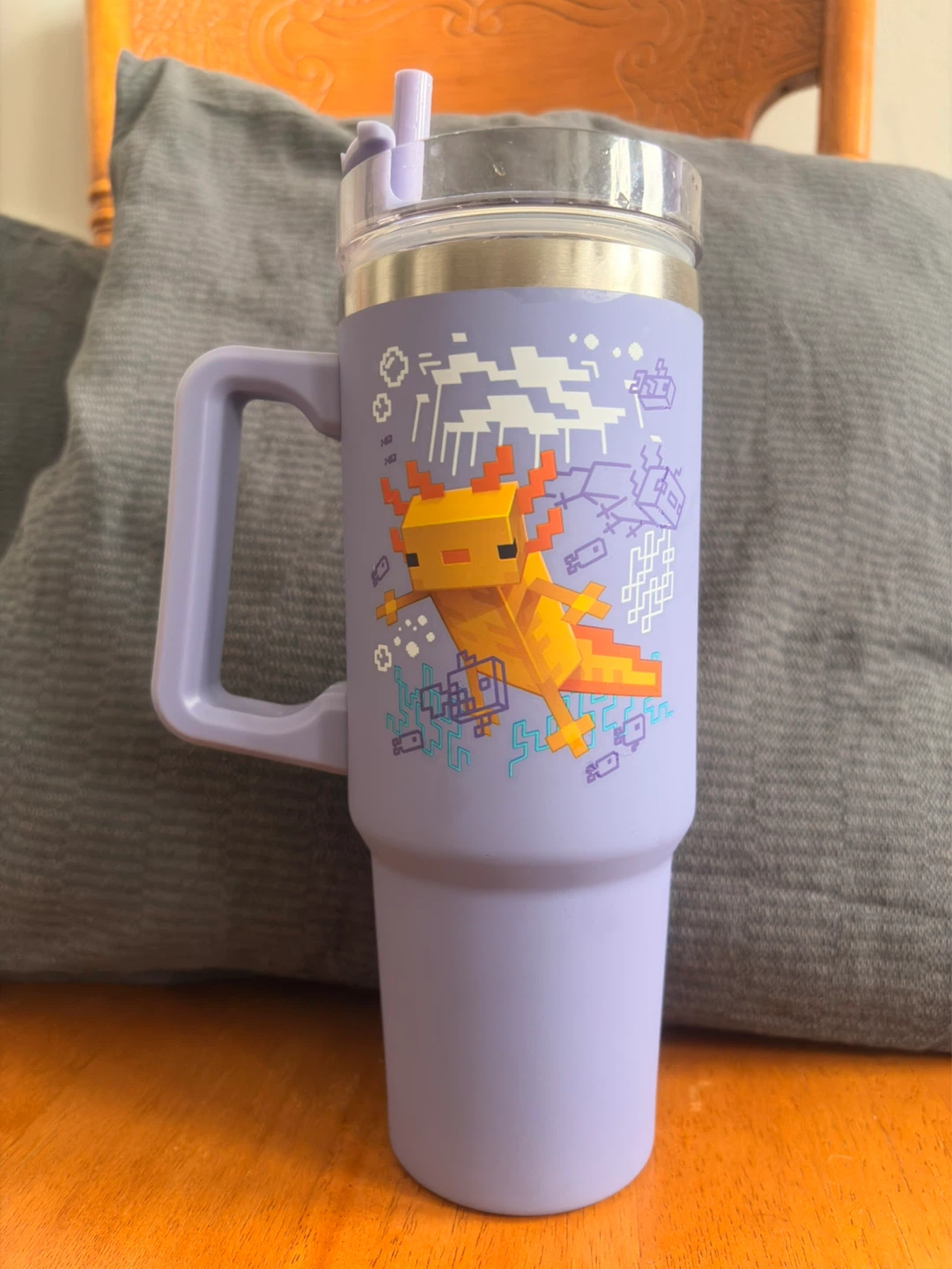 Minecraft Axolotl Tumbler (30 oz insulated)