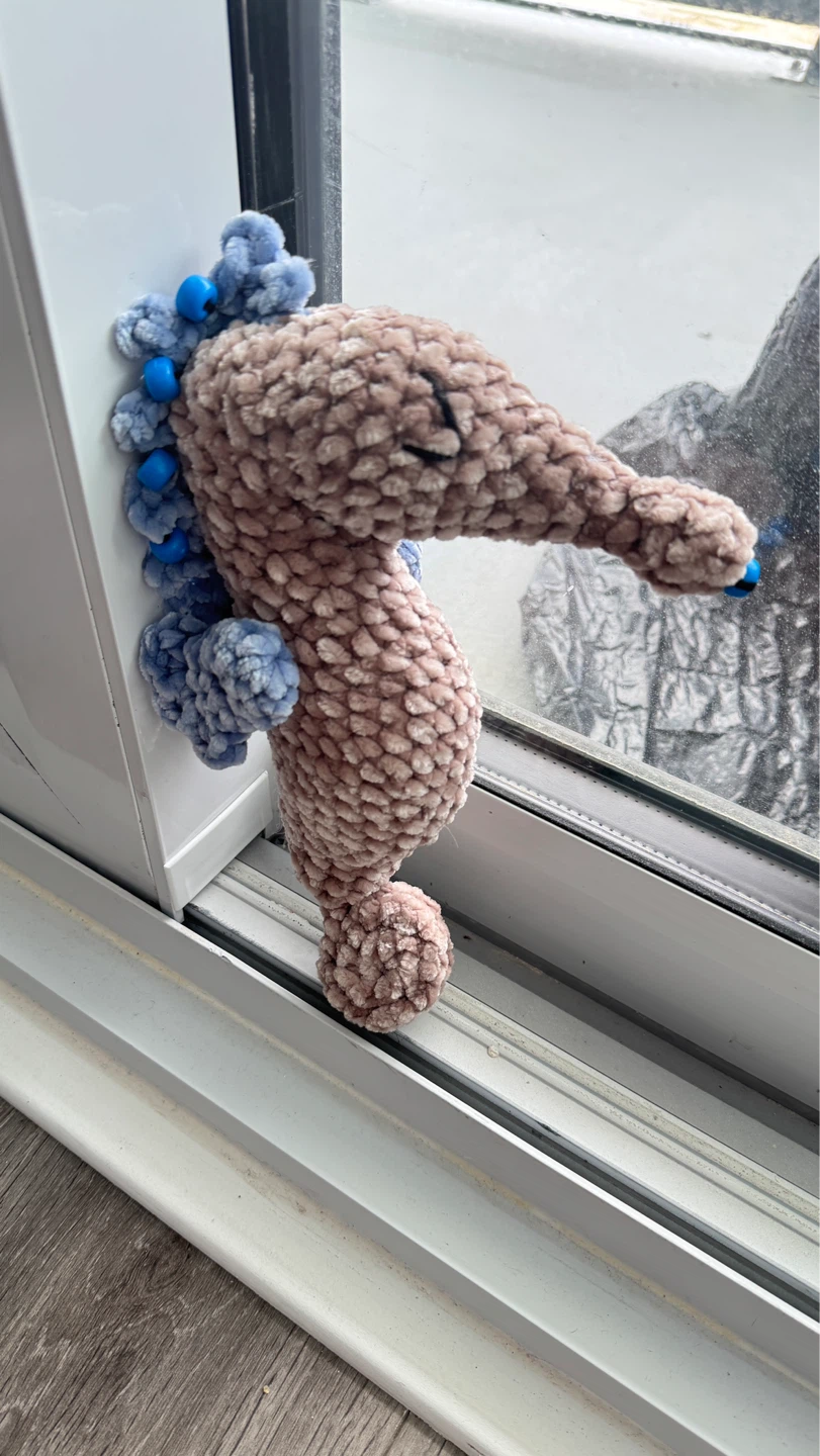 Handmade Crochet Seahorse Fidget, Emotional Support Plush Toy