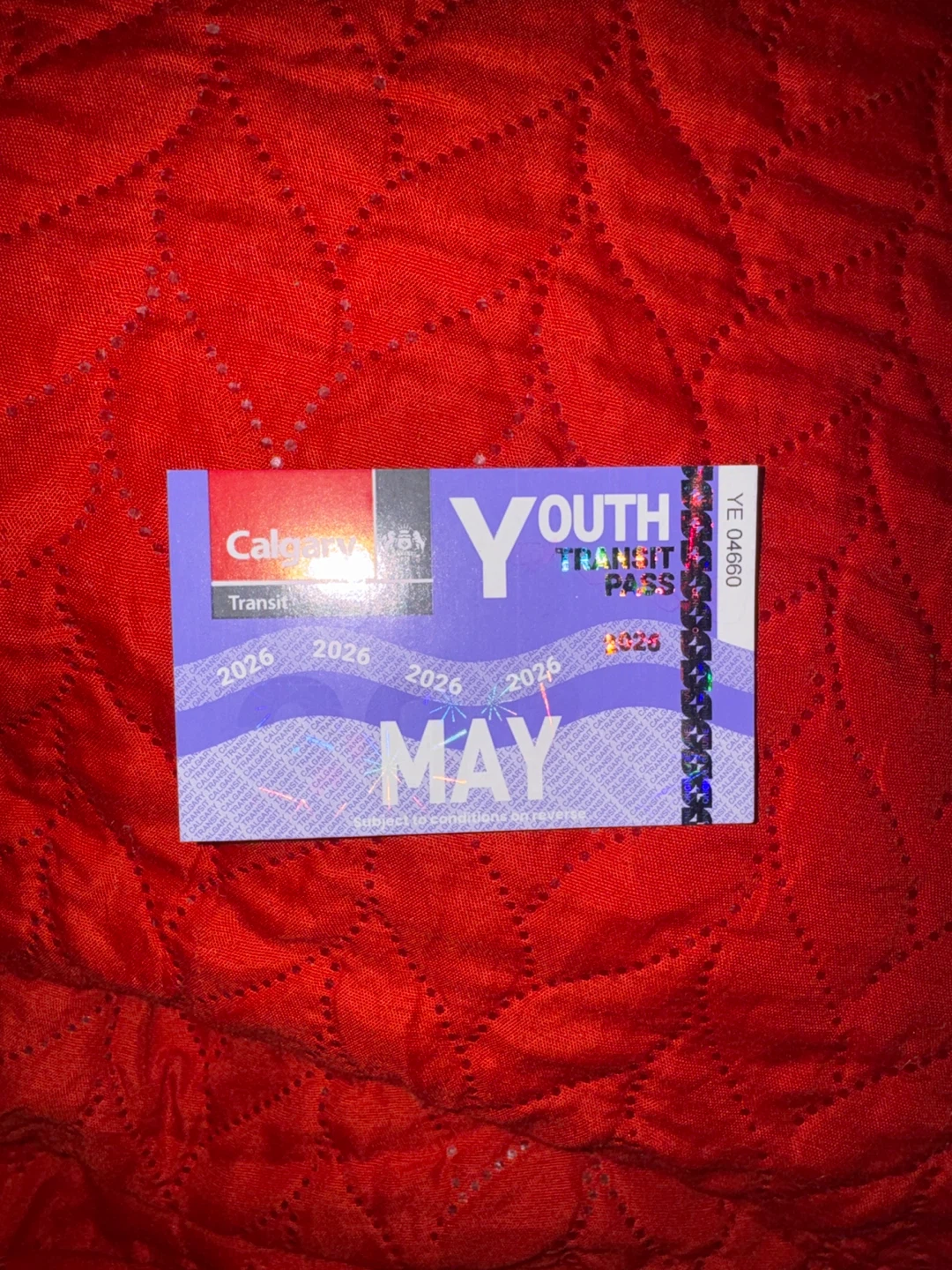 Youth Calgary Transit Pass - May 2026