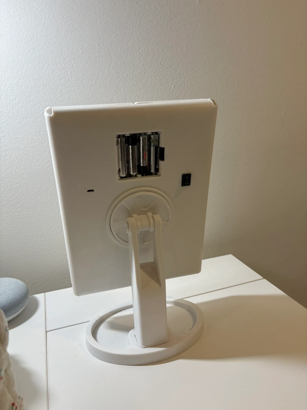 White Tri-Fold Lighted Makeup Mirror - photo 5