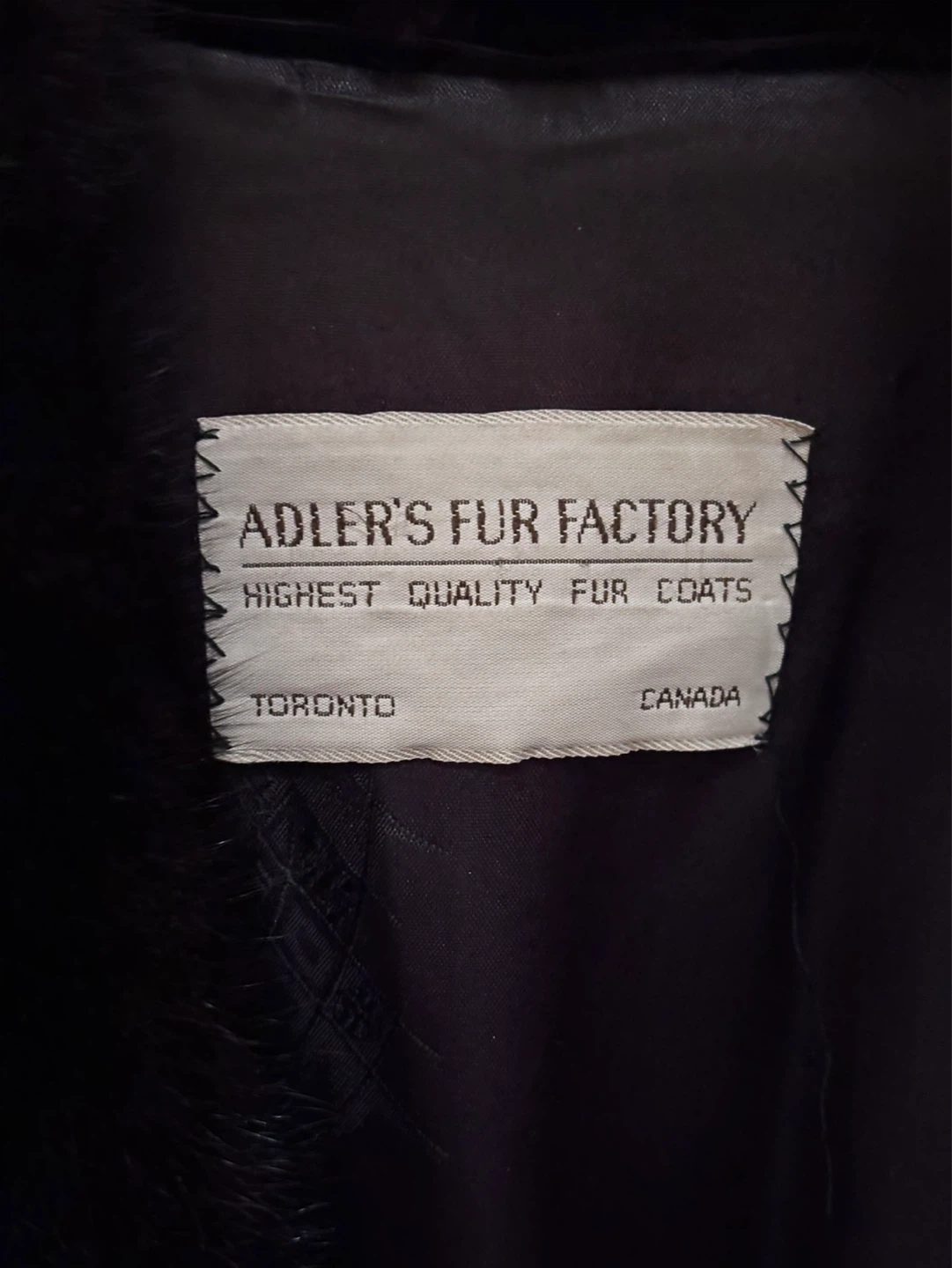 Adler's Fur Factory Vintage Black Mink Fur Coat - photo 2
