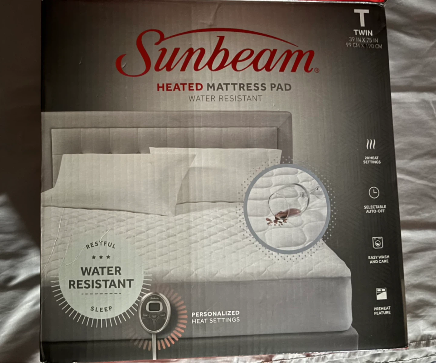 Sunbeam Twin Heated Mattress Pad