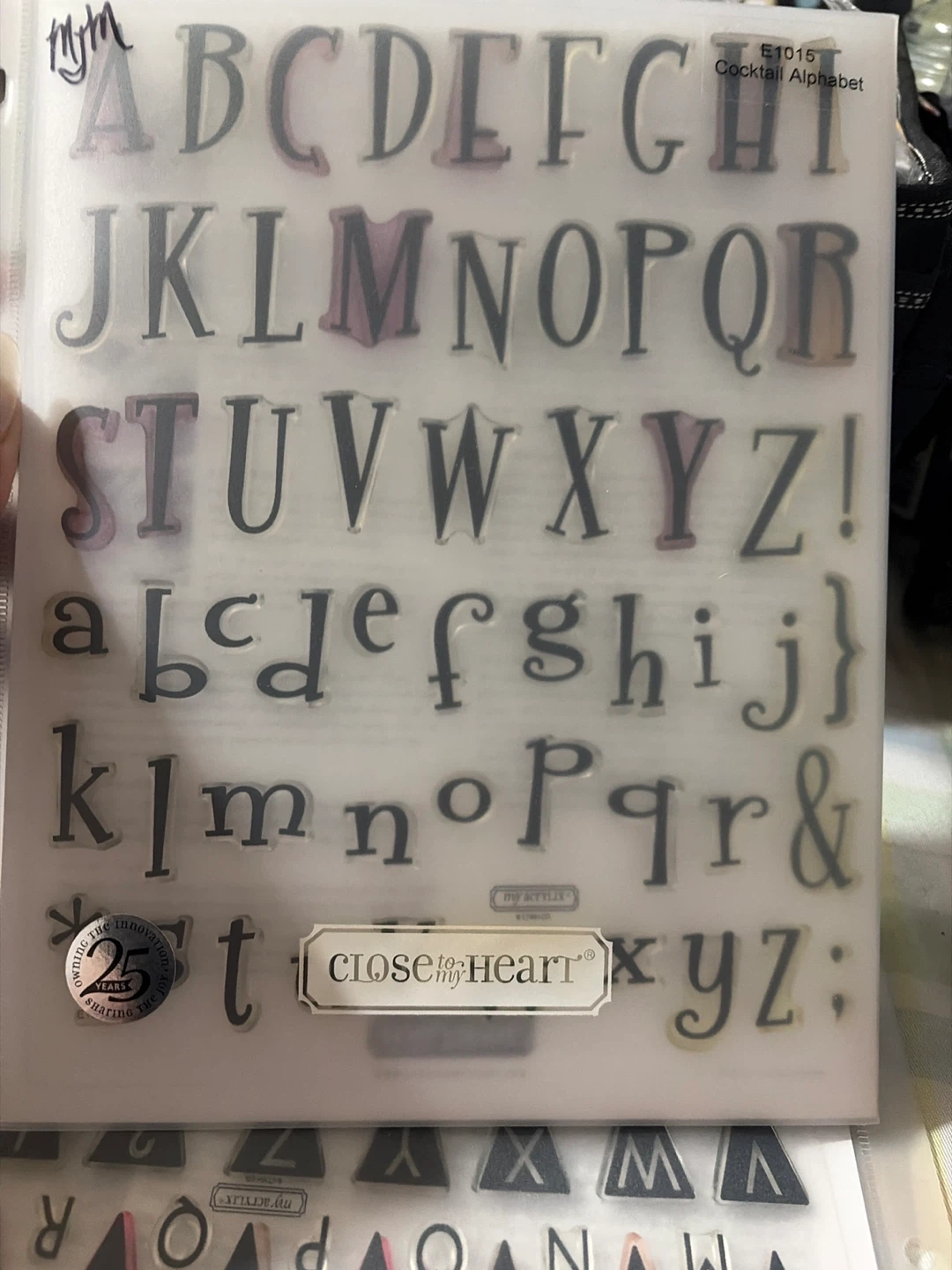 Close to My Heart Acrylic Stamps - Full Alphabet Sets - photo 2