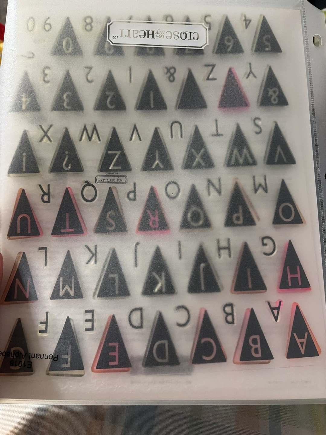 Close to My Heart Acrylic Stamps - Full Alphabet Sets