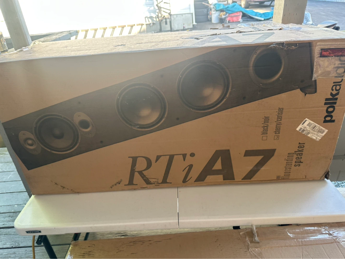 Polk Audio RTiA7 Floorstanding Speakers (Black/Cherry)