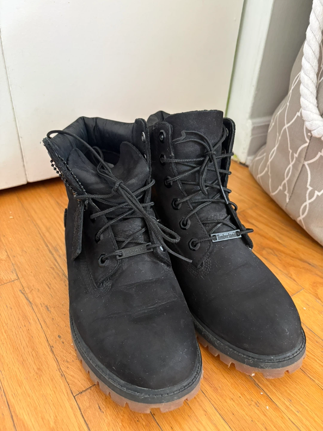 Timberland Black Boys Boots Size 5.5
