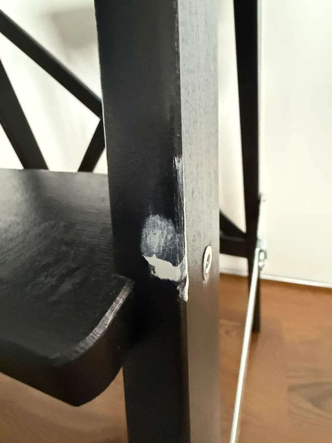 Black 3-Step Folding Step Stool - photo 2