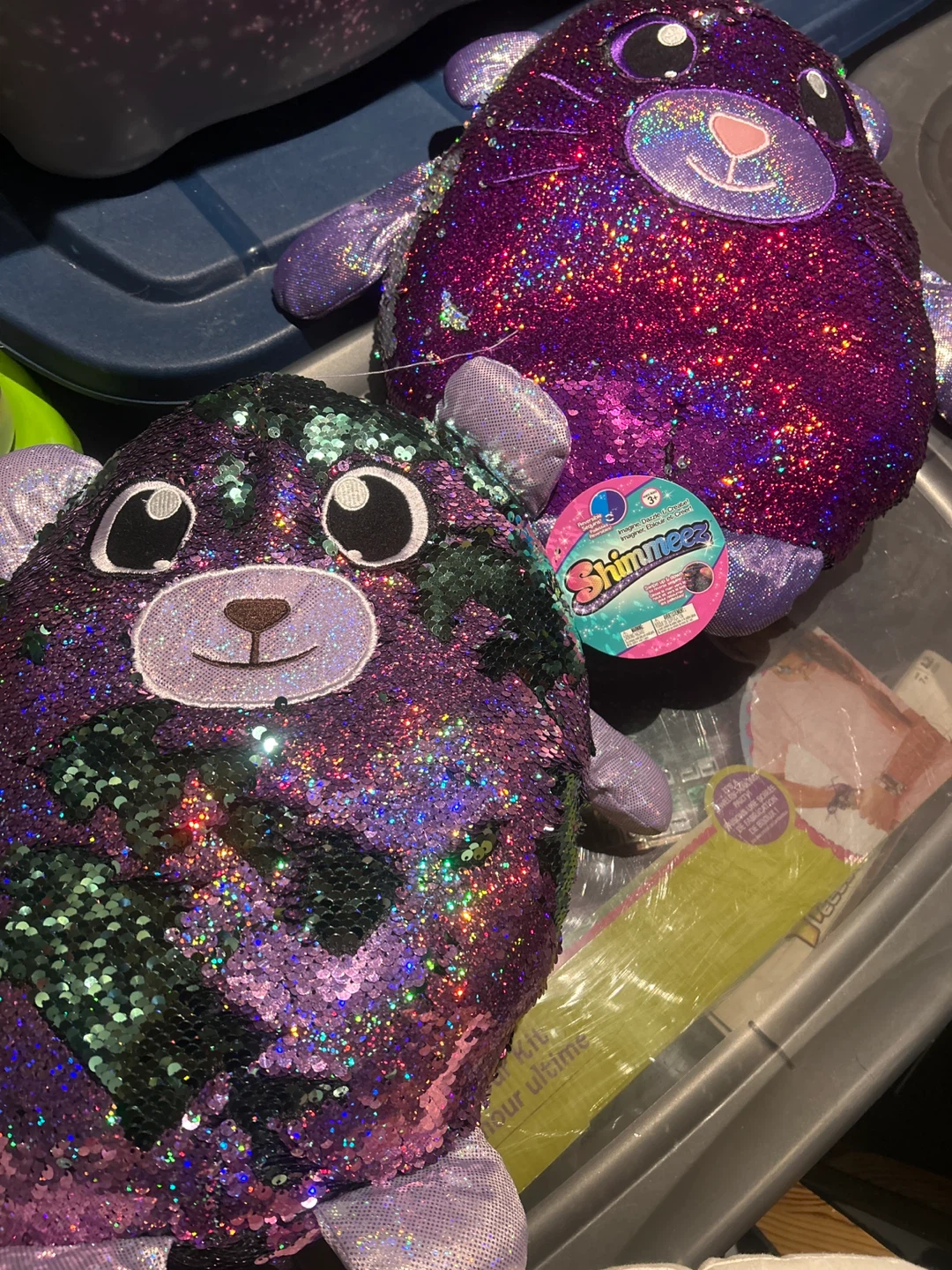 Shimmeez Purple Sequin Stuffed Toy